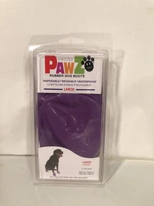 Protex PawZ Rubber Dog Boots Purple - Large - Picture 1 of 6