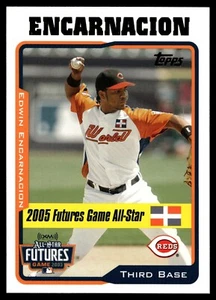 2005 Topps Update Edwin Encarnacion Futures Game #UH207 Cincinnati Reds - Picture 1 of 2