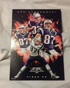ROB GRONKOWSKI SUPER BOWL CHAMPION 5" x 7" Card /49 New England Patriots - Picture 1 of 2