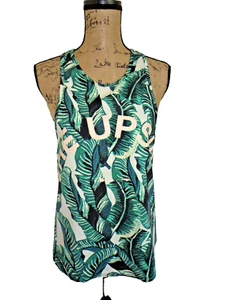 THE UPSIDE GREEN BOTANICAL TANK TOP SIZE XS - Picture 1 of 6
