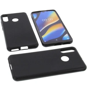 Hülle für Wiko View 3 Lite Tasche Schutz Handytasche TPU Gummi Case Schwarz - Bild 1 von 5