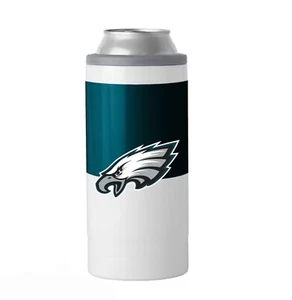 Philadelphia Eagles NFL 12 Oz Slim Can Metal Coozie Double Wall For Drinks Beer  - Picture 1 of 2