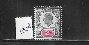 GREAT BRITAIN SCOTT #130D 1902-11 EDWARD VII 2D (CHALKY PAPER)- MINT HINGED
