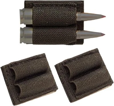 Parche de cartuchos de elasticidad de nailon con soporte de munición de 2 rondas para rifles recarga rápida EE. UU. Foto 1 de 4