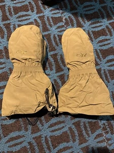 Outdoor Research Firebrand Mitts USA Coyote Mens Large For Extreme Cold Weather - Picture 1 of 8