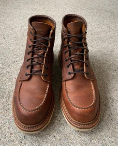 Red Wing 1907 moc toe boots size 8.5 with box - Picture 1 of 10