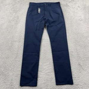 Pantalones J Crew Tech Para Hombre Azul Marino 31x32 Elastizados Rendimiento Chino Clásico Golf Preppy - Imagen 1 de 13