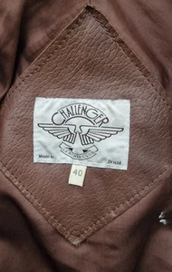 Vintage 1980s Challenger Leather Club Jacket – Rare - Picture 1 of 5