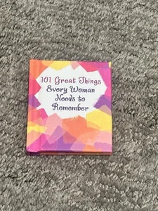 Mini Book Keepsake Mom Aunt 101 Great Things Every Woman Needs To Remember - Picture 1 of 9