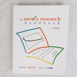 The Survey Research Handbook Pamela Alreck Robert Settle 3rd Edition Softcover - Bild 1 von 10