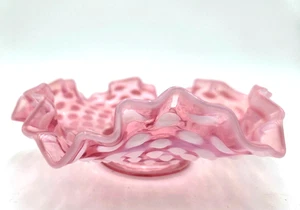 De colección Fenton Arándano Opalescente Hobnail Bon Bon Plato Cuenco 6 pulgadas - Imagen 1 de 4