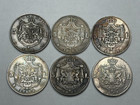 6 COIN ROMANIA 5 LEI 1881/1882/1883/1884/1885/1901 CAROL I