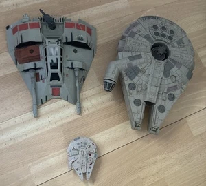 Star Wars Spielzeug - Micro Machine Millennium Falcon, Snow Speeder, Mini Falcon - Bild 1 von 17