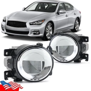 Front Bumper LED Fog Light Driving Lamp For Infiniti Q50 QX60 QX80 2014-19 2020 - Bild 1 von 24