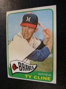 1965 TOPPS BASEBALL SET #63 Ty Cline, Milwaukee Braves, EX - Picture 1 of 5