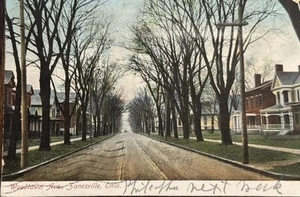 ZANESVILLE OH Ohio - 1907 PC - Woodlawn Ave - UB - Zdjęcie 1 z 3