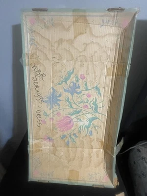 Vestido formal vintage con flores rosas y encaje talla 5 Foto 1 de 4