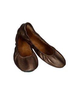 Zapatos planos de ballet Tieks by Gavrieli bronce de cuero metálico para mujer talla 9 bonitos - Imagen 1 de 24