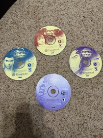 Shenmue Sega Dreamcast 4 Discs Only. Tested And Working.