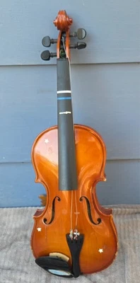 Vintage Glaesel VI-30 3/4 Size Violin Outfit - Needs Top Plate Repair - 1988 - Image 1 of 4