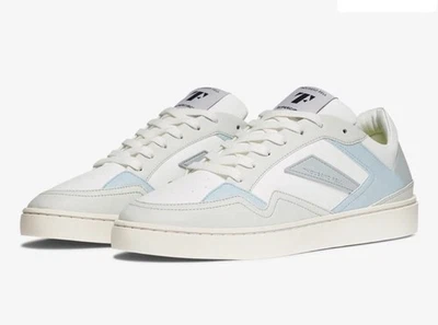 THOUSAND FELL 男式白色/蓝色/灰色运动鞋 M9 — 第 1/4 张图片