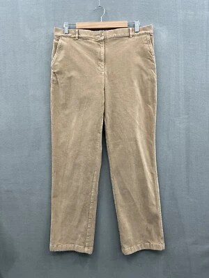 LL Bean Women’s 16 Tan Corduroy Straight Elastic Waist Corduroy Classic Fit - Image 1 of 4