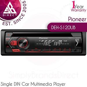 Pioneer DEH-S120UB Single DIN Auto Multimedia Player│Radio│USB│Aux-In│Android