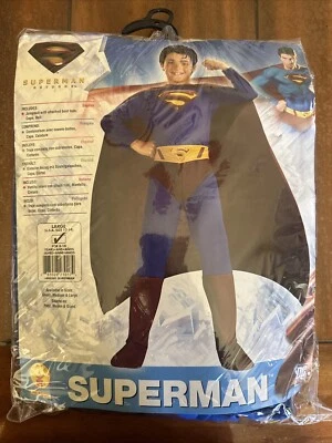 Superman Returns Costume  Size 12-14  1 piece with cape & Belt - Image 1 of 4