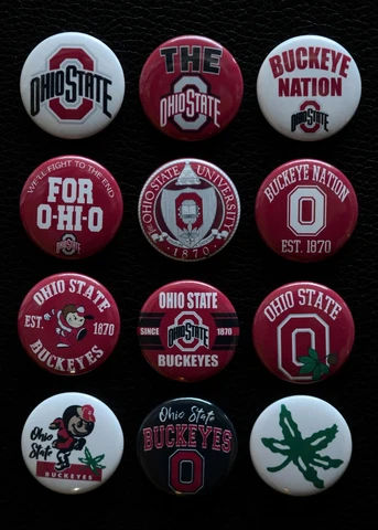 Ohio State Buckeyes - 1 1/2" Magnet Set (Set of 12) Cover