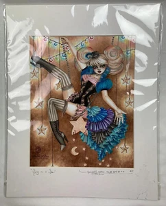 Swing On A Star By Rachel Walker 2014 Open Edition Signed Numbered By Artist - Picture 1 of 12