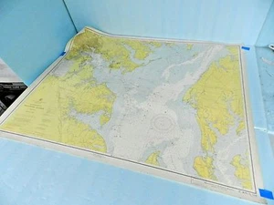 MINT 1955 U.S.C.&G.S. NAV CHART APPROACH TO BALTIMORE HARBOR 45"x36" CERT. 1958 - Picture 1 of 12