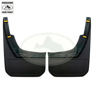 LAND ROVER FRONT CLASSIC MUDFLAPS PAIR DEFENDER VPLEP0387 OEM - Picture 1 of 1