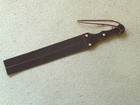 Two Tail all LEATHER TAWSE with double thick handhold (cane)