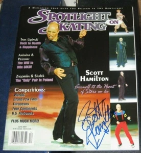 Scott Hamilton Olympic Gold Medal Figure Skating SIGNED AUTOGRAPHED Magazine COA - Picture 1 of 1