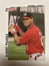 Albert Pujols 2000 MULTI AD Midwest League Peoria Chiefs Rookie Card (2381) 