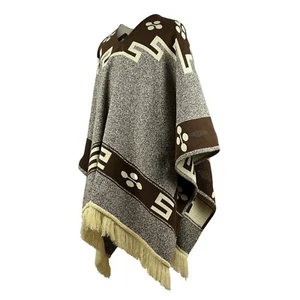 Back to the Future inspired Cowboy Poncho Serape replica handmade of Alpaca wool - Picture 1 of 12