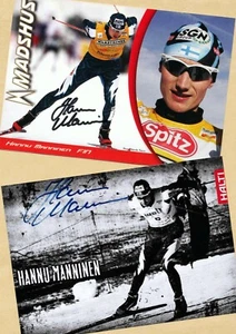 Hannu MANNINEN (2) 2 TOP Autogramm Bilder - Print Copys + Signierte AK SKI - WM - Bild 1 von 1