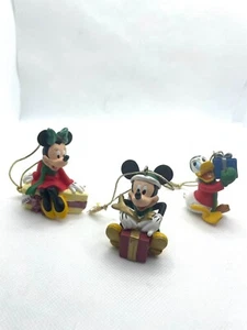 Lot Of 3 Vintage Disney Collectible Mickey, Minnie, Donald Christmas Ornaments - Picture 1 of 7
