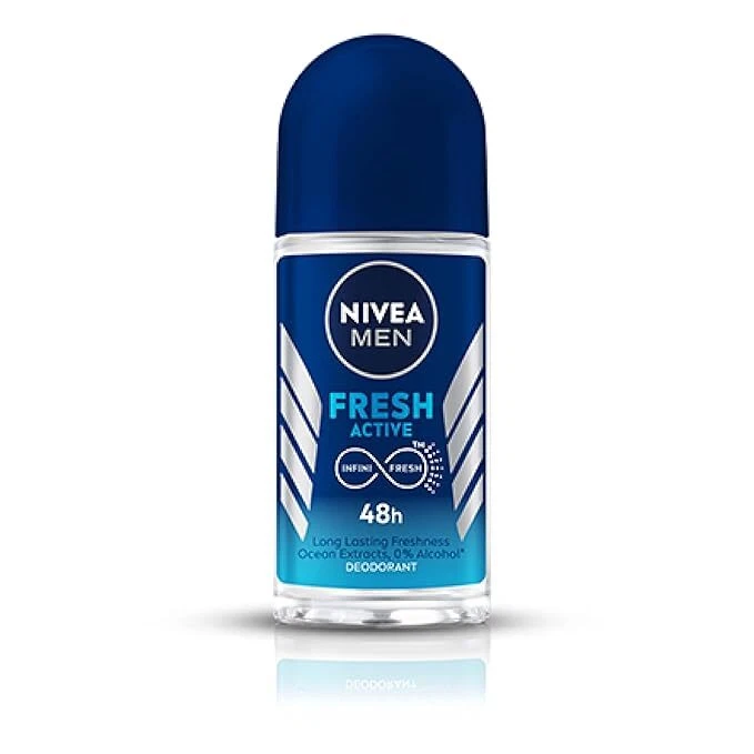 Nivea Desodorante Fresh Active Roll On para Hombre, Desodorante Roll On | Con Fresco 50m Foto 1 de 4