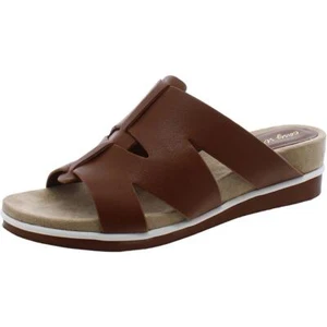 Easy Street Womens MAUNA Faux Leather Slip On Slide Sandals Shoes BHFO 9232 - Picture 1 of 3