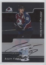 2001-02 ITG Be A Player Signature Series Auto Adam Foote #153 Auto