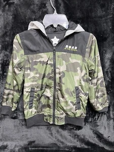Garanimals 365Kids Boys Camo Green,Gray&Black Zip Jacket Sz6 Hooded w/Dino Logo - Picture 1 of 11