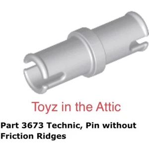Lego 2x 3673 hellbläulich grau Technic, Pin ohne Reibung 10497 - Bild 1 von 1