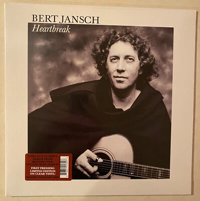 BERT JANSCH Heartbreak Albert Lee limited edition 180 gram CLEAR vinyl NEW LP  - Image 1 of 3