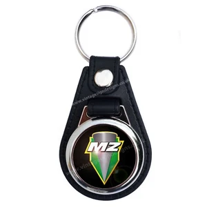 MZ FAUX LEATHER KEY RING / KEY FOB.CLASSIC MZ MOTORCYCLES. - Picture 1 of 1