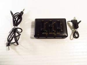 AZDEN CAM-3 Portable 3 Channel Audio Mixer Clip-On w/ Audio Cables - Picture 1 of 4