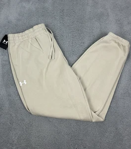 Under Armour Herren Größe Large UA Rival Fleece Pfützenhose Beige 1383097-289 - Bild 1 von 10