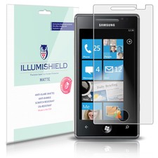 iLLumiShield Matte Screen Protector w Anti-Glare/Print 3x for Samsung Omnia 7