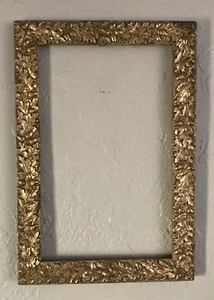 Antique Original Wood Painting Picture Frame Oak and Acorns Gold Fits 11.5X 18.5 - Picture 1 of 17