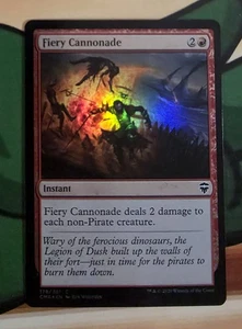 X 1 Fiery Cannonade FOIL NM Commander 178 MTG Magic The Gathering - Picture 1 of 2